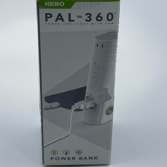 NEBO PAL-360 Power Bank Light Fan USB-C Rechargeable - Picture 15 of 16